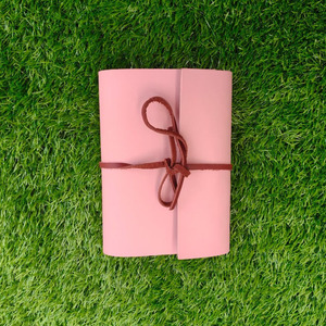 Encantadora Funda de Cuero Rosa para Diario, Tamaño A6, Delgada, para Cuaderno, Agenda, Portafolio, Documentos, Oficina - Product Image 1