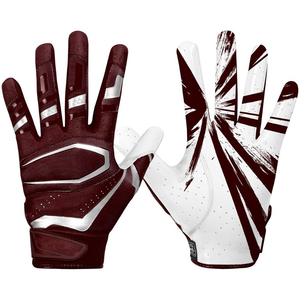 SEAMER WEAR Best Style High Quality American Football Gloves Soft Breathable Polyester Material Silicone-Free Customized Logo - Product Image 2