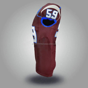 Factory Manufacturers American Football Jersey High Quality Customizable Heat-Transfer Printed Plus Size Adult Unisex 100% - Product Image 3