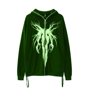 Nouveaux sweats à capuche DLS Streetwear Acid Wash, impression DTG personnalisée, fermeture éclair, strass, sweat à capuche graphique pour homme, 100% coton, poids lourd - Product Image 4