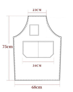 Unisex Cotton Work <b>Apron</b> With Leather Pockets Dust Proof <b>Kitchen</b> Workshop Professional Workwear <b>kitchen</b> <b>apron</b> multipurpose <b>apron</b> - Product Image 3