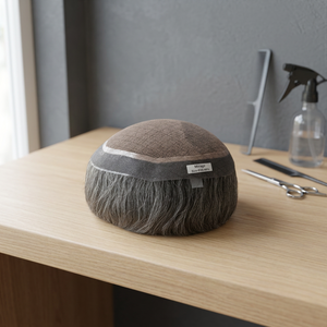 Peluca de cabello humano Mirage Model para hombre, peluca médica con encaje frontal, peluca de cabello humano con encaje frontal, peluca para hombre con encaje frontal y cinta adhesiva. - Product Image 6