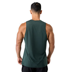 Débardeur en maille vert sarcelle foncé pour homme, léger, sans manches, pour le sport, la gym, l'entraînement, vêtements de sport d'été - Product Image 2