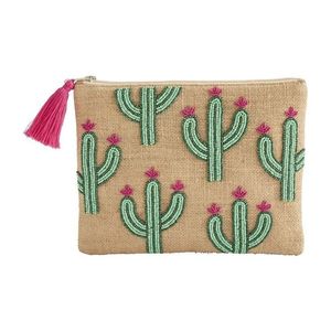 Pochette à monnaie perlée faite à la main avec fermeture éclair, petite pochette brodée pour cadeau de fête ou voyage - Product Image 6