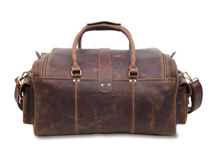 Bolsa de Viaje de Cuero Genuino Personalizada para Hombre, Bolsa Cruzada de Gran Capacidad, Bolsa de Negocios de Cuero Genuino - Product Image 1