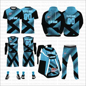 Black and sky blue basketball uniforms camo basketball kit sublimated reversible basketball uniforms