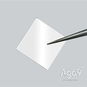 Placa de diamante cuadrada monocristalina Aga9 de 10 mm x 10 mm, grosor de 0,4 mm - Product Image 3