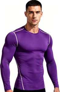 Men's Compression Long Sleeve Performance Shirt Premium Quick Dry Compression Base <b>Layer</b> <b>Top</b> Men's Athletic Compression Training - Product Image 3
