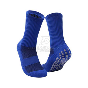 Chaussettes de sport bleues pour hommes, antidérapantes, tricotées, pour l'été, épaisseur standard, en Spandex, Polyester et Coton - Product Image 6