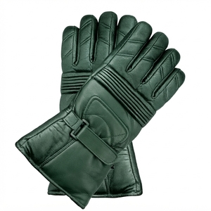 Gants de ski en cuir pour hommes, coupe-vent, imperméables, chauds, pour le cyclisme, les sports de plein air, la conduite, vente en gros OEM - Product Image 6