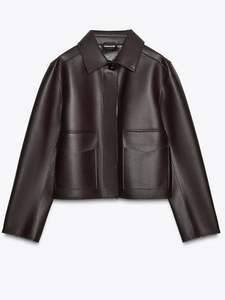 Chaquetas de cuero para hombre estilo High Street de última moda, con logo frontal, bajo MOQ, precio mayorista, para venta en línea. - Product Image 3