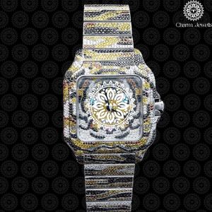 Reloj de Lujo Charm Jewells para Hombre, de Acero Inoxidable, Esfera de 40 mm, Cristal, Correa de 20 cm, Movimiento Mecánico, Fecha Automática, Botón de Fecha - Product Image 6