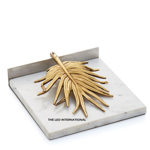 Porte-serviettes en acier inoxydable, design brillant poli en forme de feuilles de vigne, pour la décoration de table de mariage ou de dîner - Product Image 2