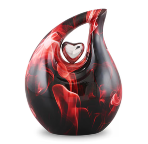 Custom Aluminum Cremation Teardrop Urn Artistic <b>Memorial</b> <b>Keepsake</b> Teardrop Urn Vessel Shape Decorative Burial Ash Container - Product Image 1