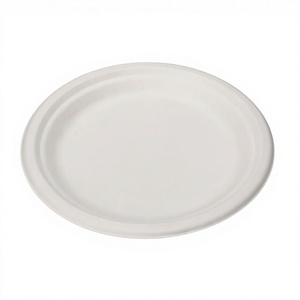 Assiettes jetables rondes écologiques de 7 pouces pour les célébrations de mariage bohème chic - Product Image 2