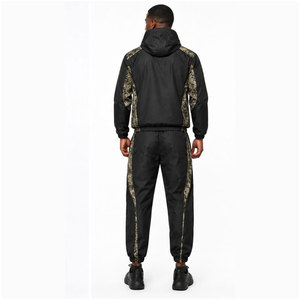 Custom Logo Printed Heavyweight Elastic Zipper Jacket <b>Trouser</b> 100% Cotton Regular Fit Waterproof Windproof Eco-Friendly Quick - Product Image 3