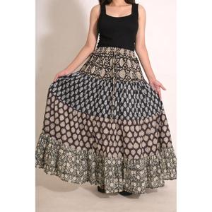 Boho Cotton Patchwork <b>Long</b> <b>Skirt</b> Handmade Indian Maxi <b>Skirt</b> Hippie <b>Summer</b> Wear Clothing for Women - Product Image 1