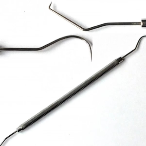 เครื่องมือตรวจสอบฟันแบบใช้มือทำจากสแตนเลสสตีลชนิดหัวคู่ - Product Image 6