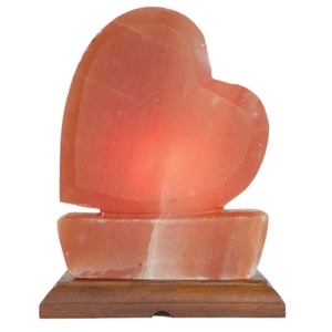 Lampe de sel de l'Himalaya naturelle, polie, avec cordon électrique, par Sian Enterprises, écologique, thème Amour, qualité supérieure pour la décoration intérieure - Product Image 1