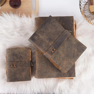 Vintage Buffalo Leather Bound <b>Notebook</b> <b>Lined</b> Journal Handstitched Binding Digital Printing for Writing Diary Scrapbooking - Product Image 5