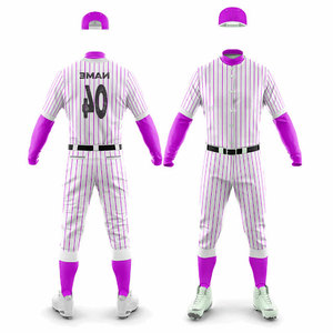 High Quality <b>Baseball</b> Jersey OEM Team Uniform Custom Adults and Youth Sizes Breathable 100% Polyester Club Sports Uniform - Product Image 4