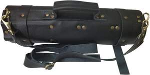 Étui de rangement pour couteaux de chef en cuir véritable, résistant aux odeurs, durable, pour l'organisation professionnelle des équipements culinaires - Product Image 3