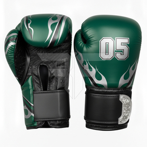 Gants de boxe en cuir personnalisés sur mesure avec fermeture auto-agrippante, gants d'entraînement de boxe de qualité supérieure, évacuation de l'humidité, personnalisables - Product Image 4
