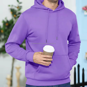 Sweats à capuche pour hommes au meilleur design, 100% coton, col à capuche, nouveau modèle tendance, motif uni, service OEM, prix de gros - Product Image 4