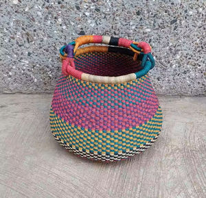 Lightweight Straw Bolga <b>Basket</b> Handmade <b>Seagrass</b> Storage <b>Basket</b> Wholesale OEM Supplier from Vietnam - Product Image 4