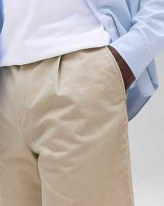 Shorts chino pour homme, taille élastique, coton respirant, shorts décontractés d'été avec poches, couleur unie, légers, respirants, personnalisables - Product Image 6