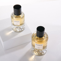Parfum Transparent Cylindre Argent Iceberg Fond Épais Parfum 30ml 50ml 100ml Bouteille De Parfum En Verre