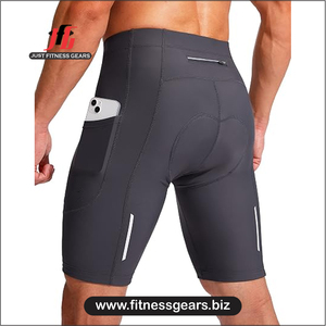 High Performance Eco-Friendly Breathable Spandex/Polyester <b>Cycling</b> <b>Shorts</b> Customizable Options Men-<b>Padded</b> Comfort Quick Dry - Product Image 2