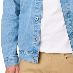 Veste en jean pour homme à capuche, col montant, patchwork, respirante, pour l'hiver, prix de gros abordables, coupe classique - Product Image 4