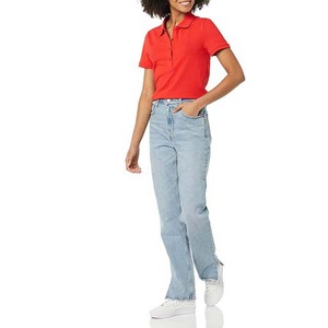 Camiseta Polo de Verano, Nueva, 100% Algodón, Tejida, de Color Sólido, para Hombre y Mujer, con Cuello, Estilo Casual de Negocios - Product Image 3
