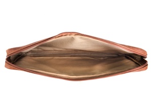 Funda para portátil de cuero de grano completo portátil de lujo lindo 14 pulgadas cremallera funda para ordenador portátil trabajo negocios, funda de viaje - Product Image 5