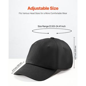 Alla rinfusa 12 pz cappellini da Baseball semplici con tessuto di cotone traspirante prodotto di alta qualità - Product Image 3