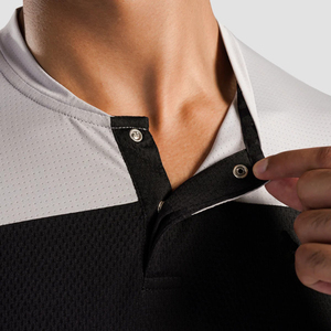 T-shirt en maille à séchage rapide pour homme avec logo personnalisé, vente en gros, respirant, confortable, tendance, écologique - Product Image 4