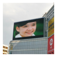 Layar LED Luar Ruangan P8 P6 Tahan Air, Dinding LED Digital Signage Luar Ruangan, Papan Reklame Luar Ruangan Besar untuk Pusat Perbelanjaan