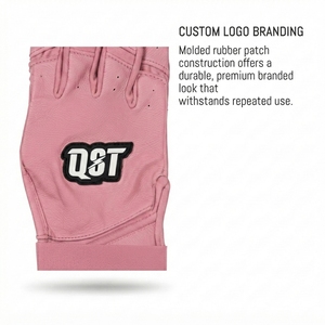 Wholesale Customizable Baseball Batting Gloves Sheepskin Leather Moisture Wicking Adjustable <b>Hook</b> Loop Closure Lightweight Team - Product Image 6