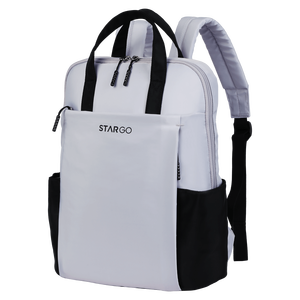 กระเป๋าเป้สะพายหลังแล็ปท็อปแบบพกพา ดีไซน์เรียบหรู กันน้ำ ซิปปิด ผลิตจากโพลีเอสเตอร์ สไตล์วินเทจ เหมาะสำหรับไปโรงเรียนและเดินทาง - Product Image 4