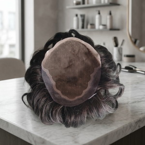 Taz cheveux hommes indien Remy cheveux toupet perruque crépus droite vague profonde Styles d'eau fabriqués au Bangladesh - Product Image 1
