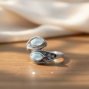 แหวนแฟชั่นมูนสโตน น้ำหนัก 5.1 กรัม - Product Image 3