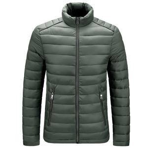 Men's Winter Outdoor Zipper Puffer Jacket Plus Size Insulated <b>Bubble</b> <b>Coat</b> with Cotton Padding Patchwork Pattern - Product Image 6