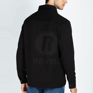 Chemises-vestes élégantes pour hommes, en tissu doux, en coton, au design moderne. - Product Image 3