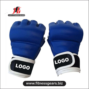ถุงมือ MMA ครึ่งนิ้วคุณภาพสูง สำหรับศิลปะการต่อสู้ กราปลิง ต่อสู้ในกรง ฝึกซ้อม พร้อมโลโก้สั่งทำพิเศษ ถุงมือฝึกซ้อม MMA มวยไทย - Product Image 2