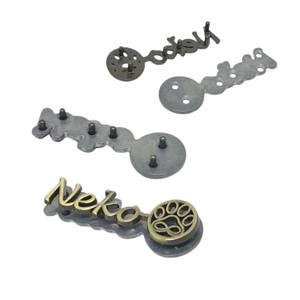 Badge en métal gravé MING KEE pour vêtements, avec logo de qualité professionnelle, pour sacs, portefeuilles, sacs à main et étiquettes de marquage en cuir - Product Image 1