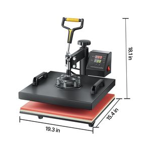 Pressa a Caldo Digitale 2-in-1 da 15x15 Pollici per Trasferimento Termico e Cappelli, con Apertura a 360 Gradi per Stampa su T-Shirt - Product Image 2