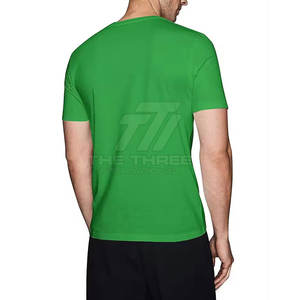 Camiseta de cuello en V para hombre de alta calidad, diseño OEM, camiseta de algodón con cuello en V para hombre, hecha en Pakistán. - Product Image 5