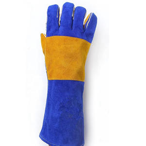 Guantes de Soldadura de Cuero Vacuno con Doble Palma, Resistentes, para Trabajo Pesado, Venta al Por Mayor - Product Image 3