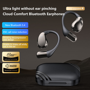   Écouteurs TWS Open Ear 5.4 avec réduction de bruit ENC pour les appels, son stéréo surround 360°, légers, pour le sport - Product Image 1